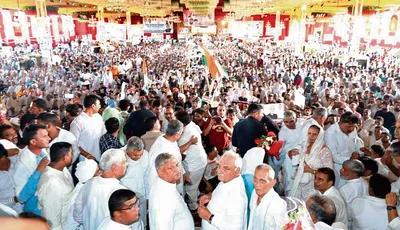 कांग्रेस ने किसानों को कर्ज माफी  एमएसपी दी  भाजपा ने लाठी  डंडे  गोलियां   हुड्डा