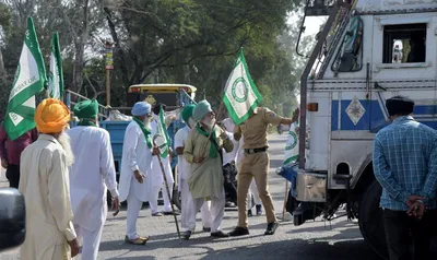 farmers protest in punjab  पंजाब में किसानों का चक्का जाम  धरनास्थलों पर पहुंचे संगठन