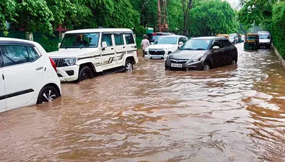 झमाझम बारिश से जलमग्न हुई औद्योगिक नगरी