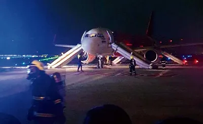 इंजन में आग के कारण एअर इंडिया के विमान की आपात लैंडिंग