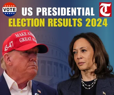 us election results 2024  शुरुआती मतगणना में डोनाल्ड ट्रंप कमला हैरिस से आगे निकले