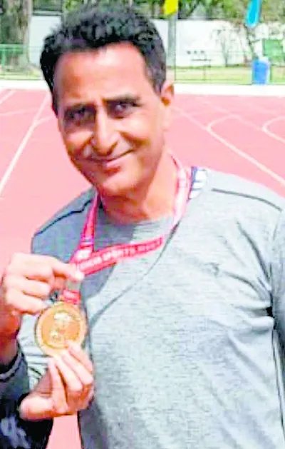 राकेश शर्मा ने एथलेटिक्स में जीता स्वर्ण पदक