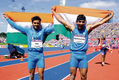 पहली बार 2 भारतीय एथलीट एक साथ पोडियम पर