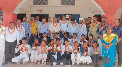 शहीद राजबीर सिंह स्कूल के मेरिट में आने वाले 21 विद्यार्थी सम्मानित