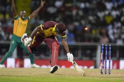 वेस्टइंडीज टी 20 विश्वकप से बाहर  दक्षिण अफ्रीका सेमीफाइनल में