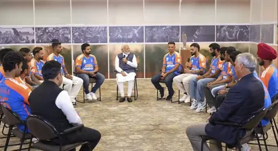 क्रिकेट टी20 चैंपियन भारतीय टीम स्वदेश लौटी  पीएम मोदी से की मुलाकात