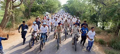 नशे के खिलाफ अलख जगाने का संदेश लिए सिरसा पहुंची साइक्लोथॉन