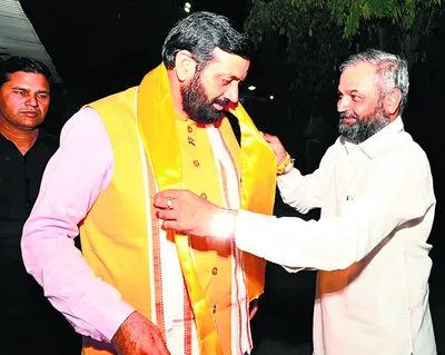भाजपा नेता सतीश नम्बरदार ने की सीएम नायब सैनी से मुलाकात