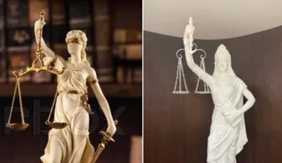 goddess of justice  सुप्रीम कोर्ट लाइब्रेरी में आंखों पर बिना पट्टी और तलवार के ‘न्याय की देवी  की नई प्रतिमा स्थापित