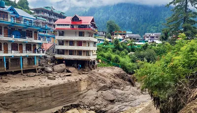 कुल्लू के तोष नाले में बादल फटने से तबाही