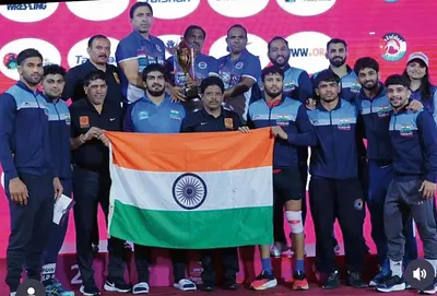 भारत ने एशियन कुश्ती चैंपियनशिप में जीती ओवरऑल ट्राफी