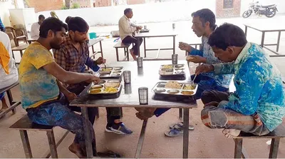 समालखा अनाज मंडी में खुली अटल कैंटीन  10 रुपये में भरपेट खाना