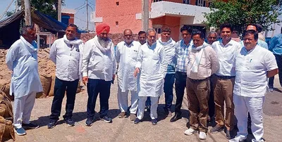 विधायक ईश्वर सिंह ने किया अनाज मंडी का दौरा  अधिकारियों को दिये उठान के निर्देश