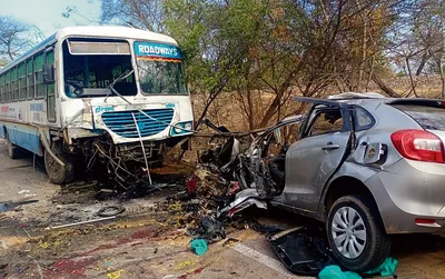 रेवाड़ी में दुर्घटना  5 बारातियों की मौत