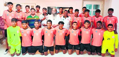 हरियाणा की जूनियर पुरुष फुटबॉल टीम असम रवाना