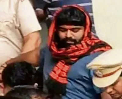 मोनू मानेसर गिरफ्तार  राजस्थान पुलिस ले गयी साथ