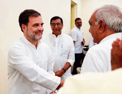 कांग्रेस दिग्गजों को राहुल की नसीहत  मिलकर लड़ें चुनाव