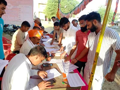 haryana election voting  हरियाणा में मतदान को लेकर उत्साह  महिलाएं बड़ी संख्या में पहुंच रही वोट डालने