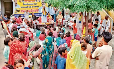 आप प्रत्याशी सतबीर गोयत ने मांगे वोट