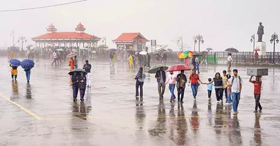 हिमाचल में मूसलाधार बारिश  77 मार्ग बंद