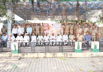 हरियाणा पुलिस अकादमी ने ग्रामीणों के साथ मिलकर किया पुलिस शहीदों को याद