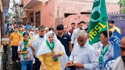 इनेलो बसपा गठबंधन प्रत्याशी शीला नफे सिंह राठी ने किया जनसंपर्क   लोगों ने बतायी समस्याएं