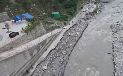 chandigarh manali highway opened  भूस्खलन से प्रभावित चंडीगढ़ मनाली राजमार्ग के एक हिस्से पर यातायात बहाल