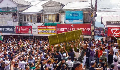 हिंदू संगठनों का शिमला के संजौली में उग्र प्रदर्शन