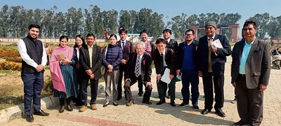 जापानी प्रतिनिधिमंडल ने किया महाराणा प्रताप उद्यान विवि का दौरा