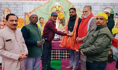 श्याम मंदिर सोसायटी ने समाजसेवियों को किया सम्मानित