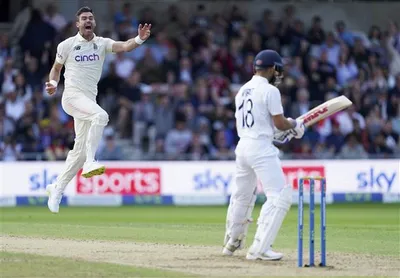तीसरा टेस्ट   एंडरसन को 3 विकेट  भारत के चार विकेट पर 56 रन