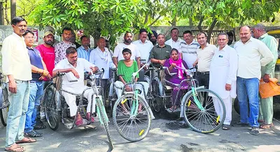 मां वैष्णो देवी ट्रस्ट ने दस दिव्यांगों को प्रदान की ट्राई साइकिलें